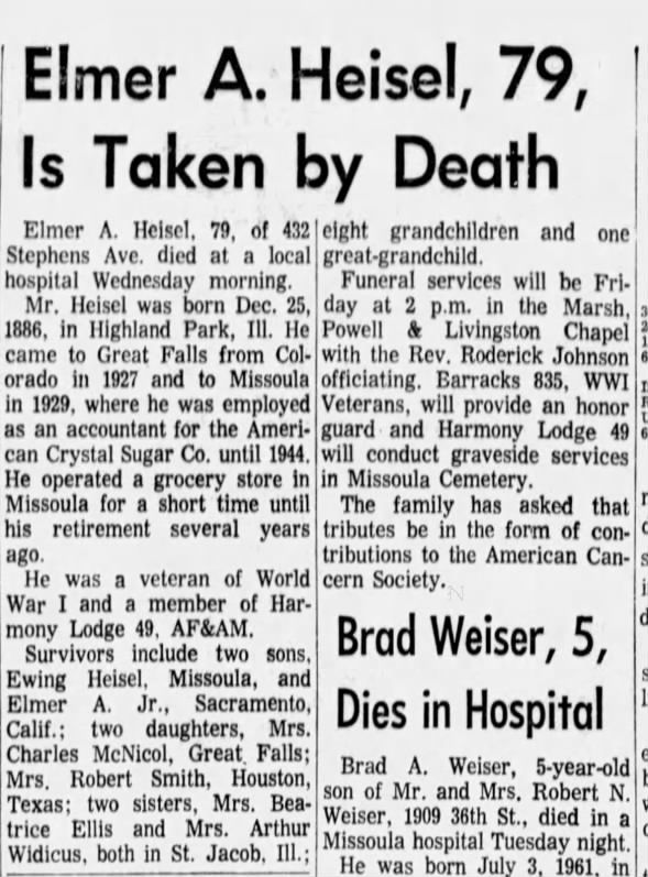 Clipping from The Missoulian